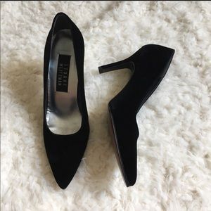 Stuart Weitzman velvet black pumps
